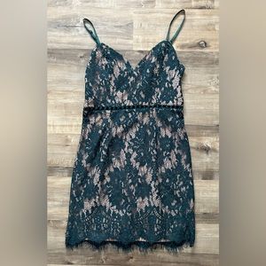 Tobi green lace dress